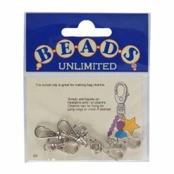 Beads Unlimited Midi Swivel Clips 22mm X 10mm 6 Pack