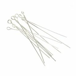 Beads Unlimited Silver Plated Eyepin 5cm 12 Pack