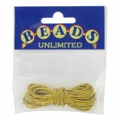 Beads Unlimited Gold Elastic 1mm X 4m