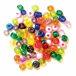 Craft Factory Multi Coloured E Beads 4mm 7g