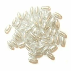 Craft Factory White Oval Pearl Beads 3mm X 6mm 7g
