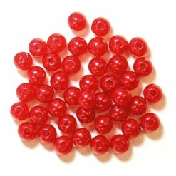 Craft Factory Red Pearl Beads 5mm 7g