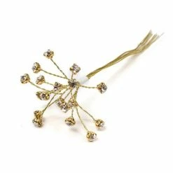 Hobbycraft Gold Diamante Branches 12 Pieces