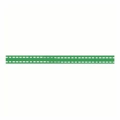 Celebrate Lime Green Grosgrain Running Stitch Ribbon 6mm X 5m