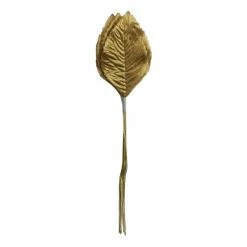 Hobbycraft Gold Wired Rose Leaves 12 Pack