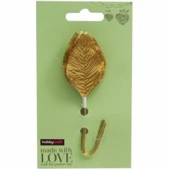 Hobbycraft Gold Wired Rose Leaves 12 Pack -Christmas Decorations shop 566844 1000 3 gold wired rose leaves 12 pack
