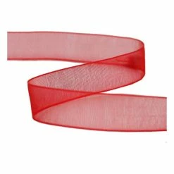 Celebrate Red Organdie Ribbon 12mm X 6m