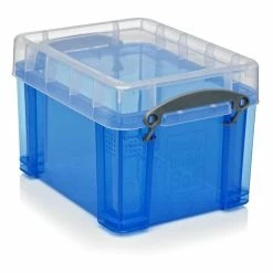 Really Useful Products Really Useful Box 3 Litre Transparent Blue