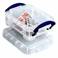 Really Useful Products Really Useful Clear Plastic Storage Box 0.07 Litres
