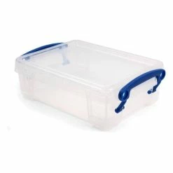 Really Useful Products Really Useful Clear Plastic Storage Box 0.75 Litres