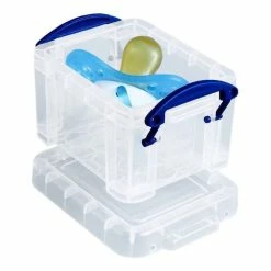 Really Useful Products Really Useful Clear Plastic Storage Box 0.14 Litres