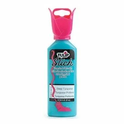 Tulip Deep Turquoise Slick Fabric Paint 37ml