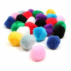 Hobbycraft Assorted Pom Poms 5cm 25 Pack
