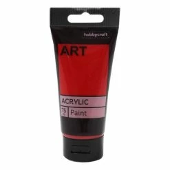Hobbycraft Medium Red Art Acrylic Paint 75ml