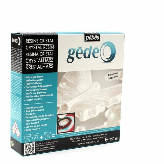 Pebeo Gedeo Crystal Resin And Hardener 150ml 2 Pebeo Gedeo Crystal Resin And Hardener 150ml - Image 2