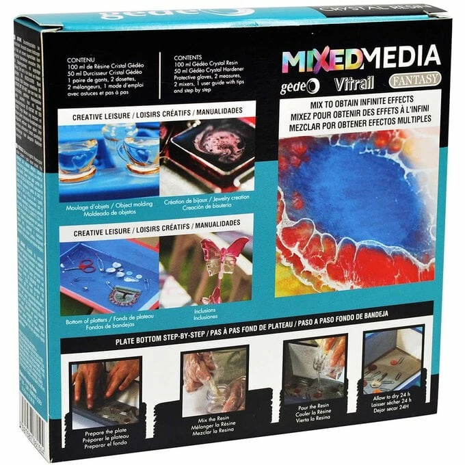 Pebeo Gedeo Crystal Resin And Hardener 150ml 3 Pebeo Gedeo Crystal Resin And Hardener 150ml - Image 3