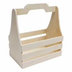 Hobbycraft Wooden Bottle Holder 26cm X 16cm X 30cm