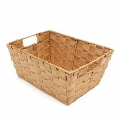 Hobbycraft Natural Paper Storage Basket 33cm X 23cm X 14cm