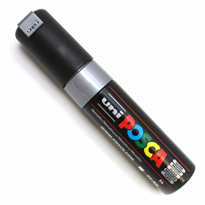 Uni-ball Silver Posca Marker PC-8K 2 Uni-ball Silver Posca Marker PC-8K - Image 2
