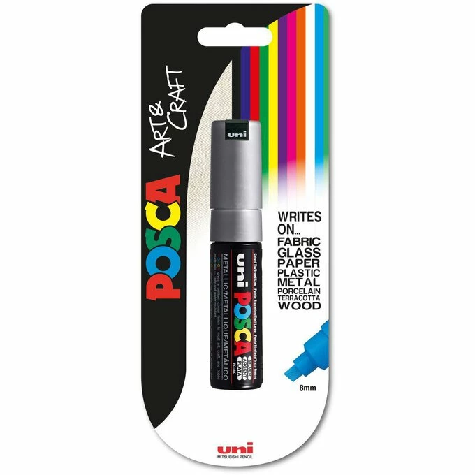 Uni-ball Silver Posca Marker PC-8K 3 Uni-ball Silver Posca Marker PC-8K - Image 3