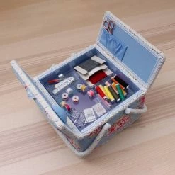Hobbycraft Beautiful Bloom Double Lid Sewing Box 17cm X 25cm X 25cm -Christmas Decorations shop 620665 1000 4 beautiful bloom double lid sewing box 17cm x 25cm x 25cm
