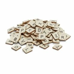 Hobbycraft Wooden Letter Tiles 114 Pieces