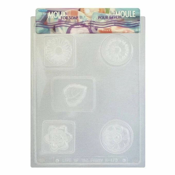Life Of The Party Flowers Bar Soap Mould 1 Life Of The Party Flowers Bar Soap Mould