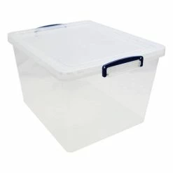Really Useful Products Really Useful Clear Plastic Storage Box 33.5 Litres