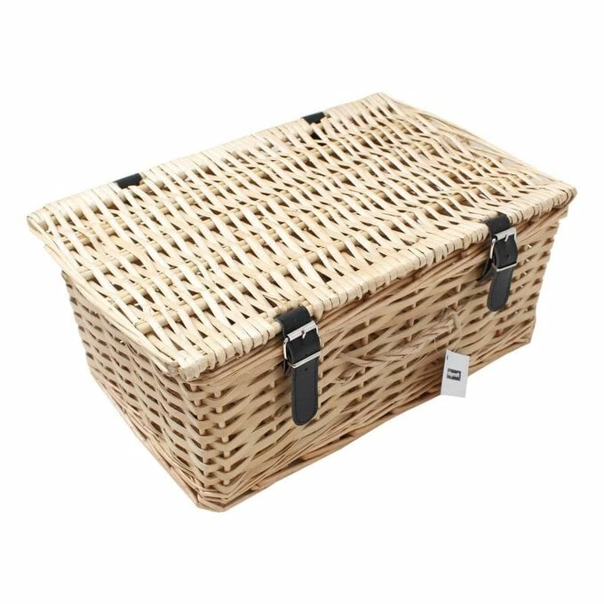 Hobbycraft Large Brown Wicker Hamper 42cm X 28cm X 18cm 1 Hobbycraft Large Brown Wicker Hamper 42cm X 28cm X 18cm