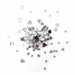 Hobbycraft Iridescent Assorted Heart Gems 90g