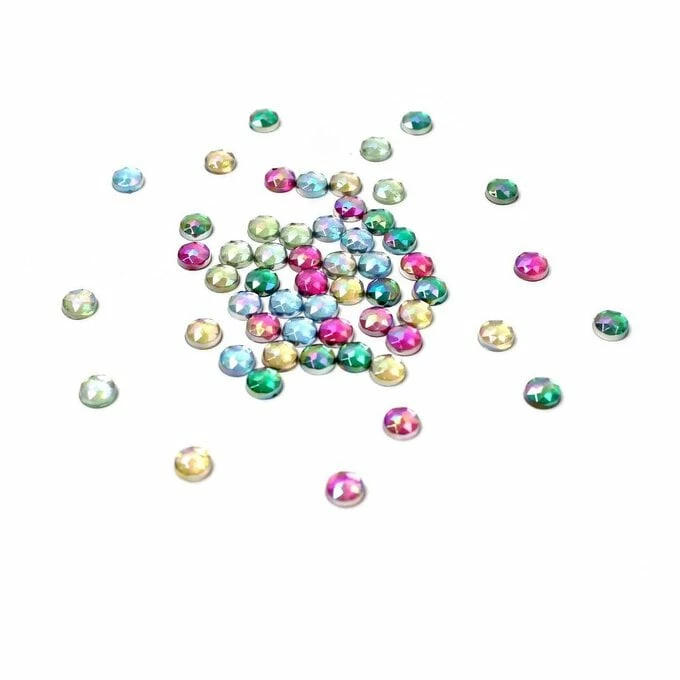 Hobbycraft Pink And Aqua Round Gems 90g 1 Hobbycraft Pink And Aqua Round Gems 90g