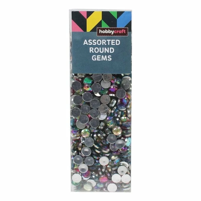 Hobbycraft Pink And Aqua Round Gems 90g 2 Hobbycraft Pink And Aqua Round Gems 90g - Image 2
