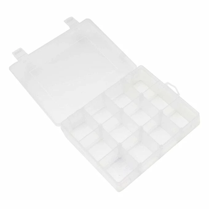 Hobbycraft Clear Plastic Storage Box 19.5cm X 14.5cm 2 Hobbycraft Clear Plastic Storage Box 19.5cm X 14.5cm - Image 2