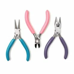 Valuecrafts Pink Blue And Lilac Pliers Set 3 Pack