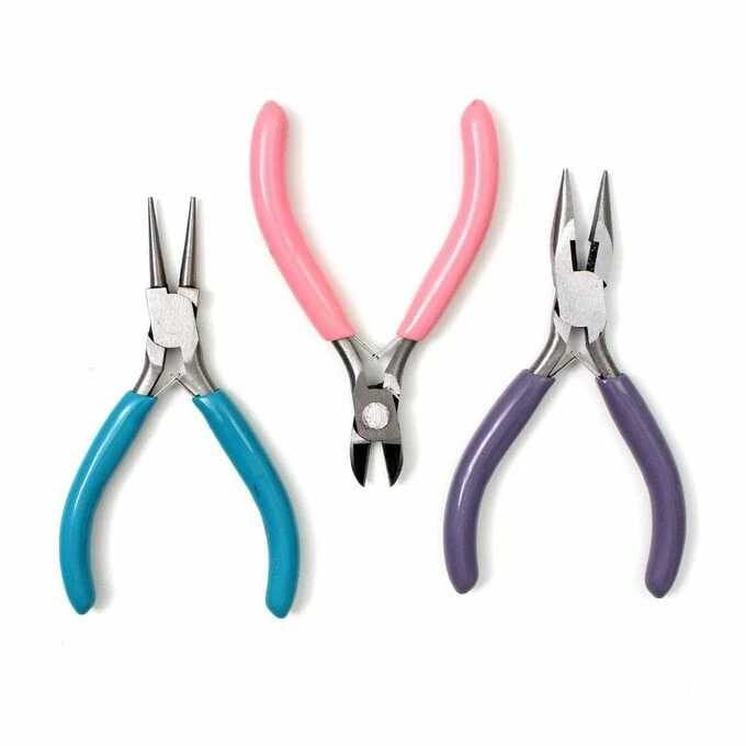 Valuecrafts Pink Blue And Lilac Pliers Set 3 Pack 1 Valuecrafts Pink Blue And Lilac Pliers Set 3 Pack