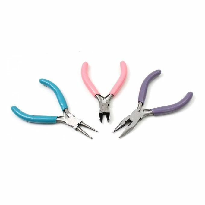 Valuecrafts Pink Blue And Lilac Pliers Set 3 Pack 2 Valuecrafts Pink Blue And Lilac Pliers Set 3 Pack - Image 2