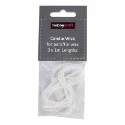 Hobbycraft Candle Making Wick For Paraffin Waxes 1m 3 Pack