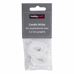 Hobbycraft Candle Making Wick For Soya Waxes 1m 3 Pack