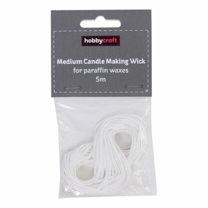 Hobbycraft Medium Candle Making Wick For Paraffin Waxes 5m 1 Hobbycraft Medium Candle Making Wick For Paraffin Waxes 5m