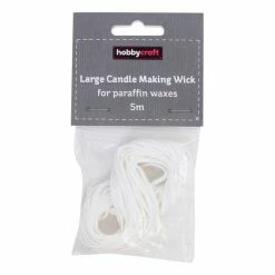 Hobbycraft Large Candle Making Wick For Paraffin Waxes 5m