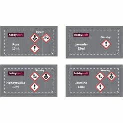 Hobbycraft Floral Candle Fragrance Oils 13ml 4 Pack -Christmas Decorations shop 631050 1004 4 floral candle fragrance oils 13ml 4 pack