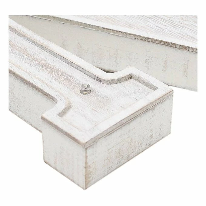 Hobbycraft White Washed Wooden LED Letter A 21cm 2 Hobbycraft White Washed Wooden LED Letter A 21cm - Image 2
