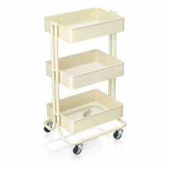 Hobbycraft Vanilla Three Tier Storage Trolley