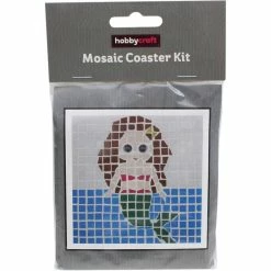 Hobbycraft Mermaid Mosaic Coaster Kit 5 Hobbycraft Mermaid Mosaic Coaster Kit -Christmas Decorations shop 642055 1001 3 mermaid mosaic coaster kit