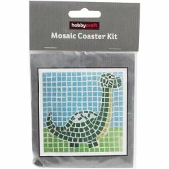 Hobbycraft Dinosaur Mosaic Coaster Kit -Christmas Decorations shop 642055 1008 3 dinosaur mosaic coaster kit