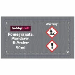 Hobbycraft Pomegranate Mandarin And Amber Candle Fragrance Oil 50ml -Christmas Decorations shop 642745 1010 3 pomegranate mandarin and amber candle fragrance oil 50ml