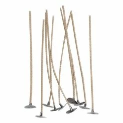 Hobbycraft Pre-Waxed Wick Assemblies For Soya Wax 120mm 10 Pack