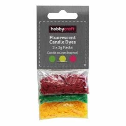 Hobbycraft Fluorescent Candle Making Dye 3g 3 Pack
