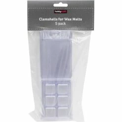 Hobbycraft Clamshells For Wax Melts 5 Pack -Christmas Decorations shop 642785 1000 3 clamshells for wax melts 5 pack