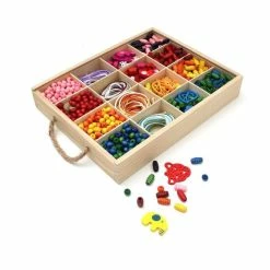 Hobbycraft Assorted Wooden Bead Set 420g